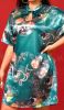Adult Female Costumes to Hire - Chinese - Green dress with fish print